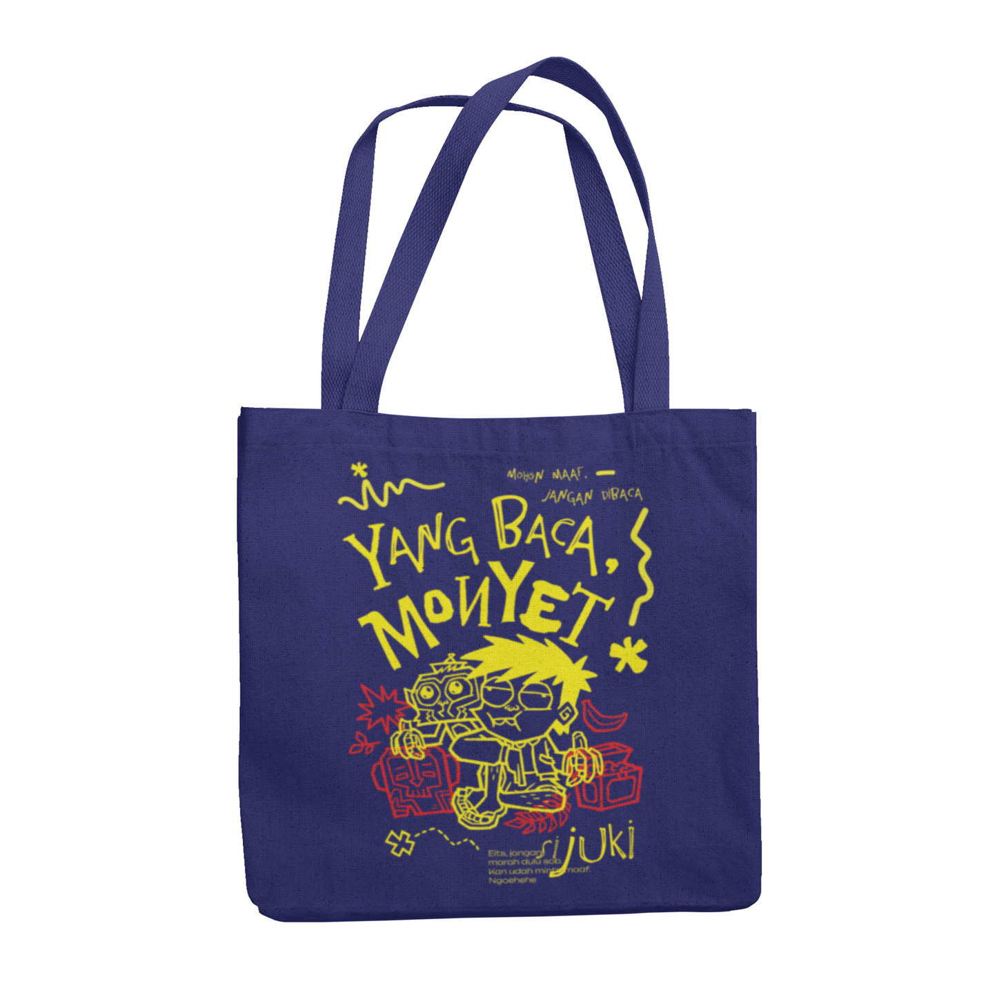 Si Juki Harta Pulau Monyet Totebag Yang Baca Monyet