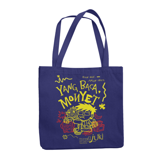 Si Juki Harta Pulau Monyet Totebag Yang Baca Monyet