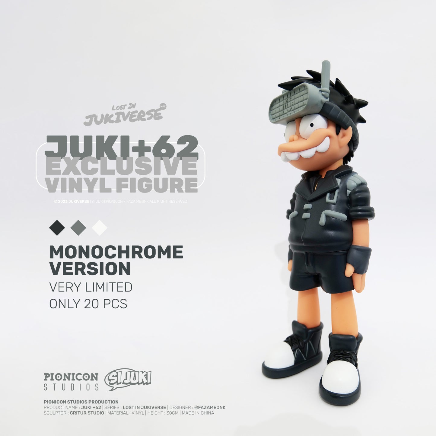 Juki+62 Toys Monochrome Version