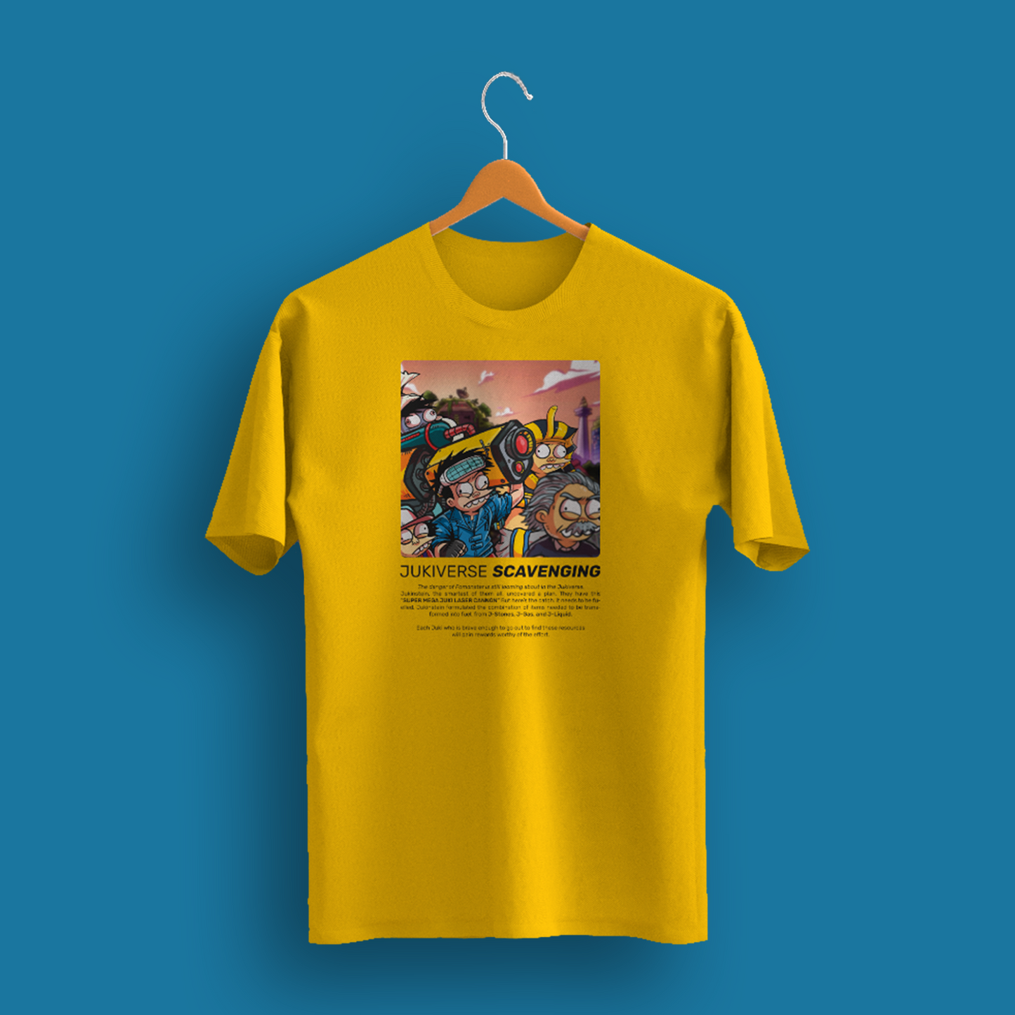 Jukiverse Scavenging Yellow T-Shirt