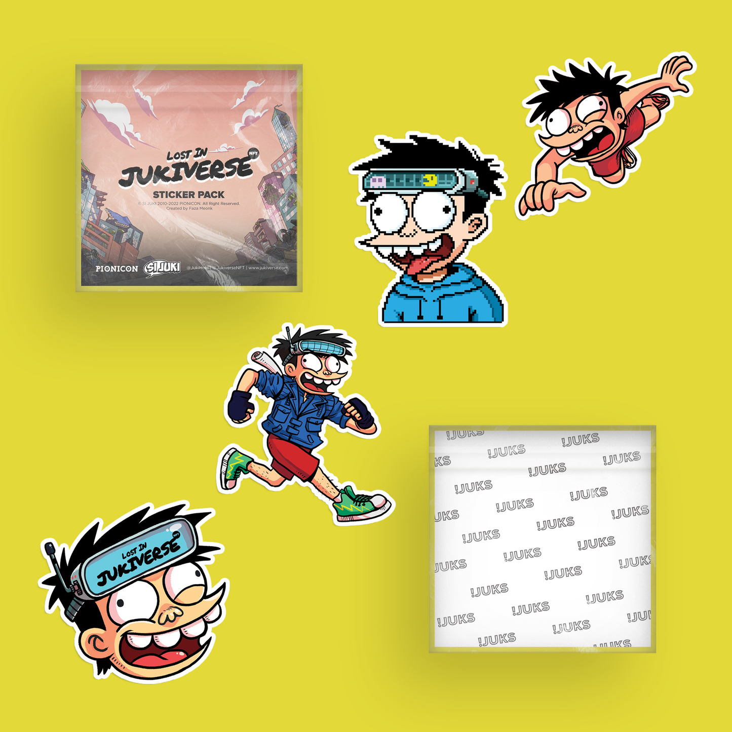 Jukiverse Sticker Set